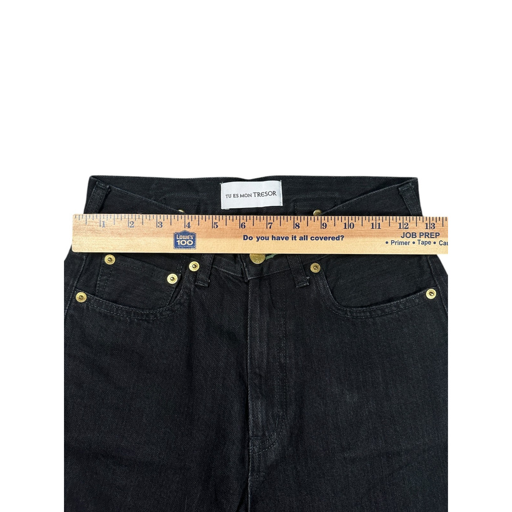 Tu Es Mon Tresor The Emerald Jean 25 Black High Rise Straight Boyfriend Japan - Picture 5 of 8